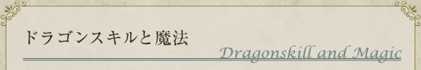 ドラゴンスキルと魔法
