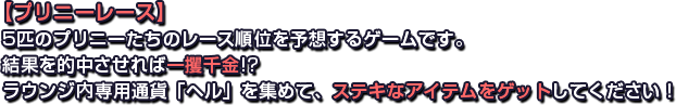 【プリニーレース】